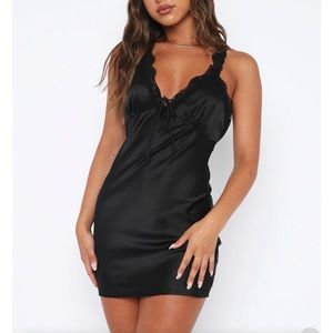 Whitefox Black Dress: Listen Before I go Mini dress